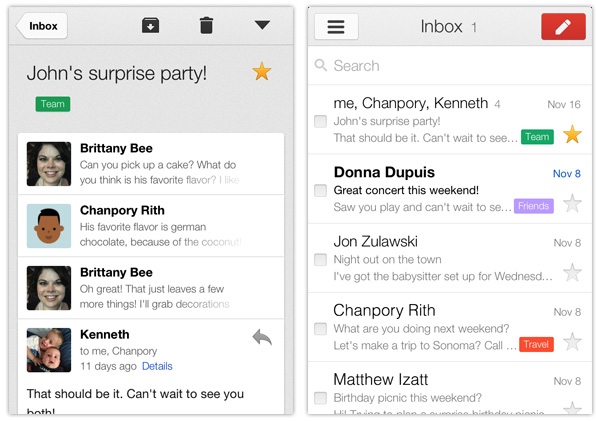 Gmail iPhone app