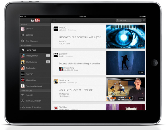 YouTube iPad